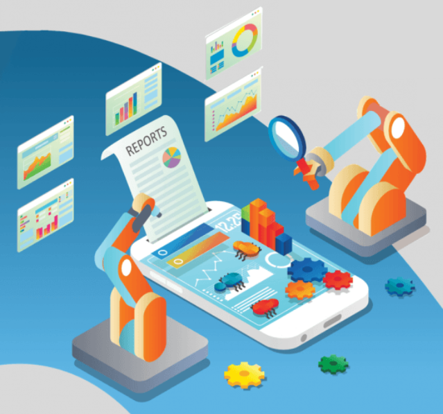 Using a magnify glass to investigate every aspect of the software change or update